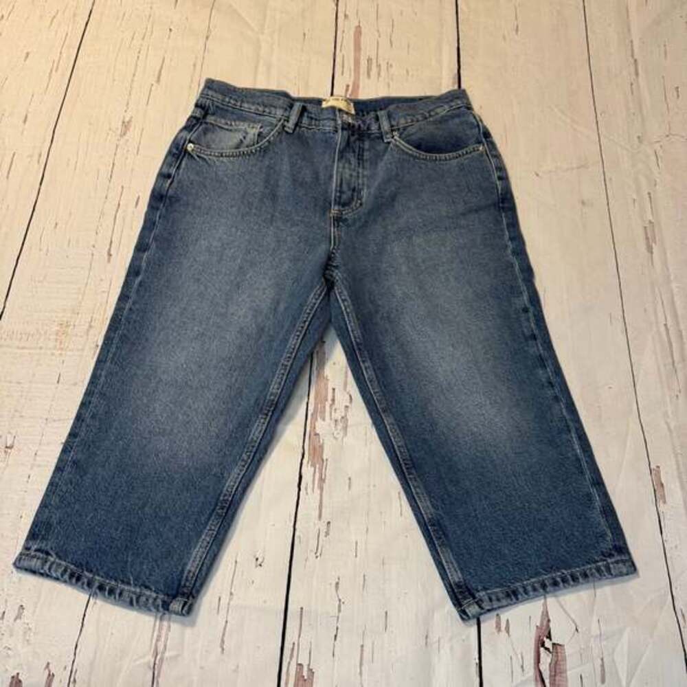 We The Free Button Fly High Rise Straight Leg Jeans Size 29 Vintage Wash